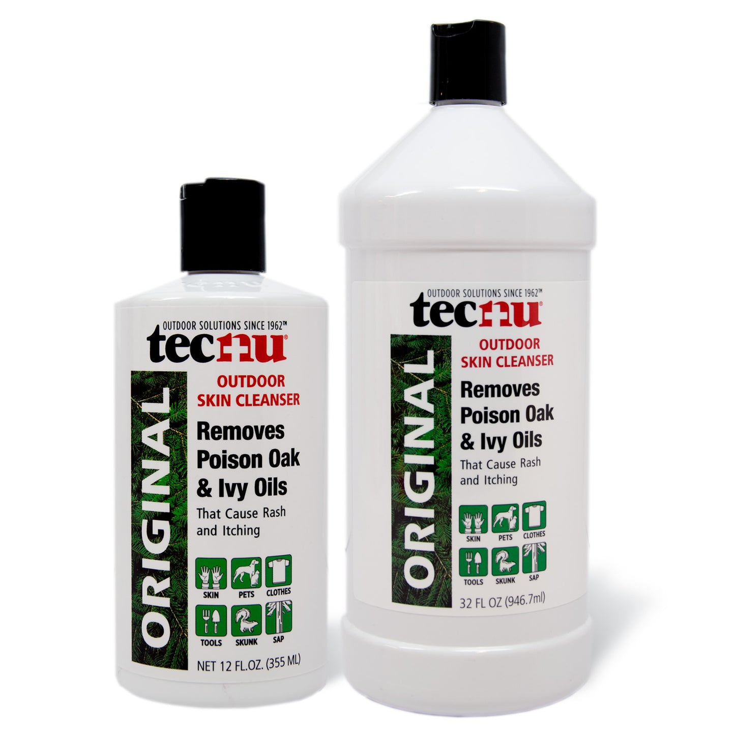 Tecnu Original Outdoor Skin Cleanser 12 oz and 32 oz bottles