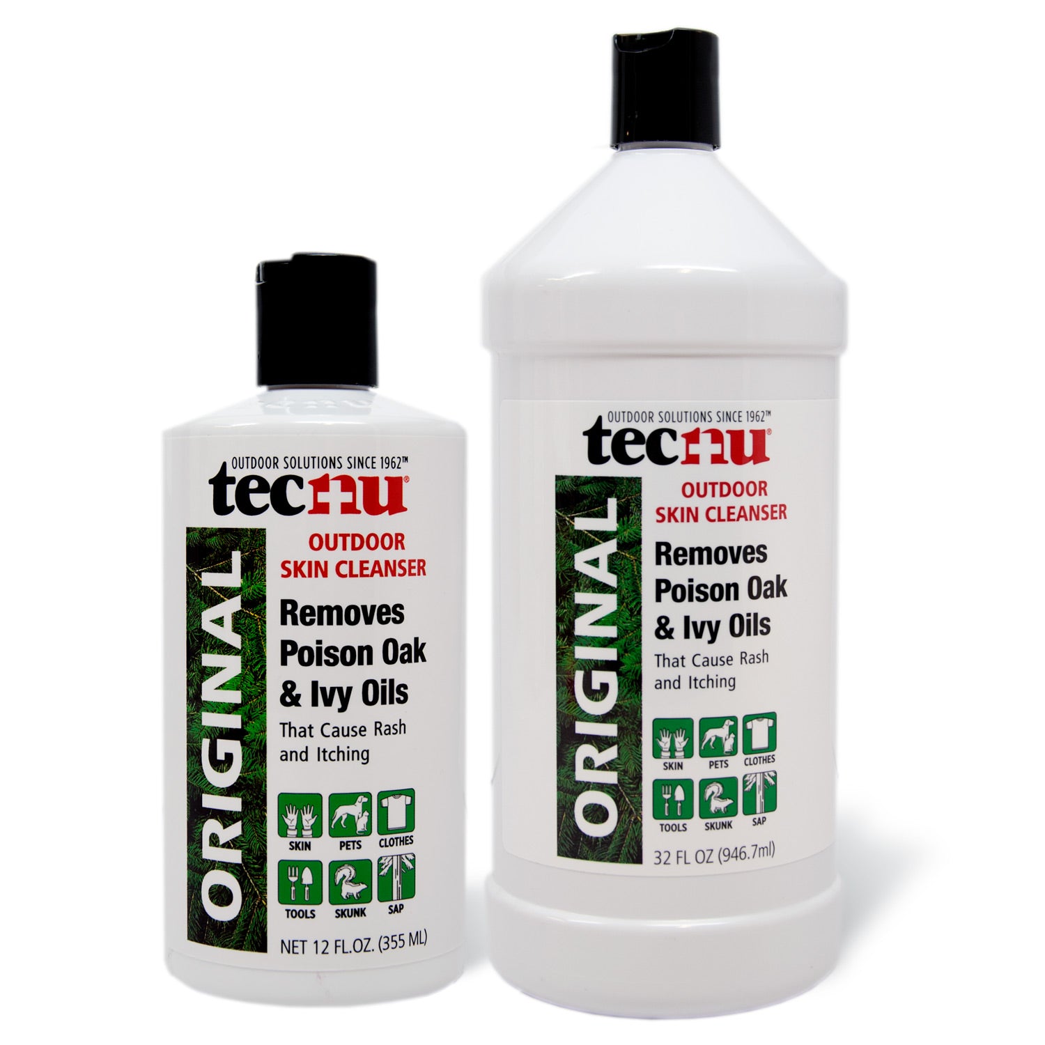 Tecnu Original Outdoor Skin Cleanser 12 oz and 32 oz bottles