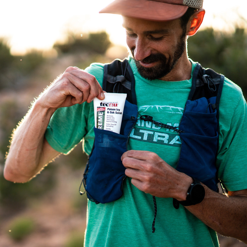 Placing Tecnu Extreme in hiking pack
