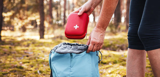 Packing first aid kit inside backpack